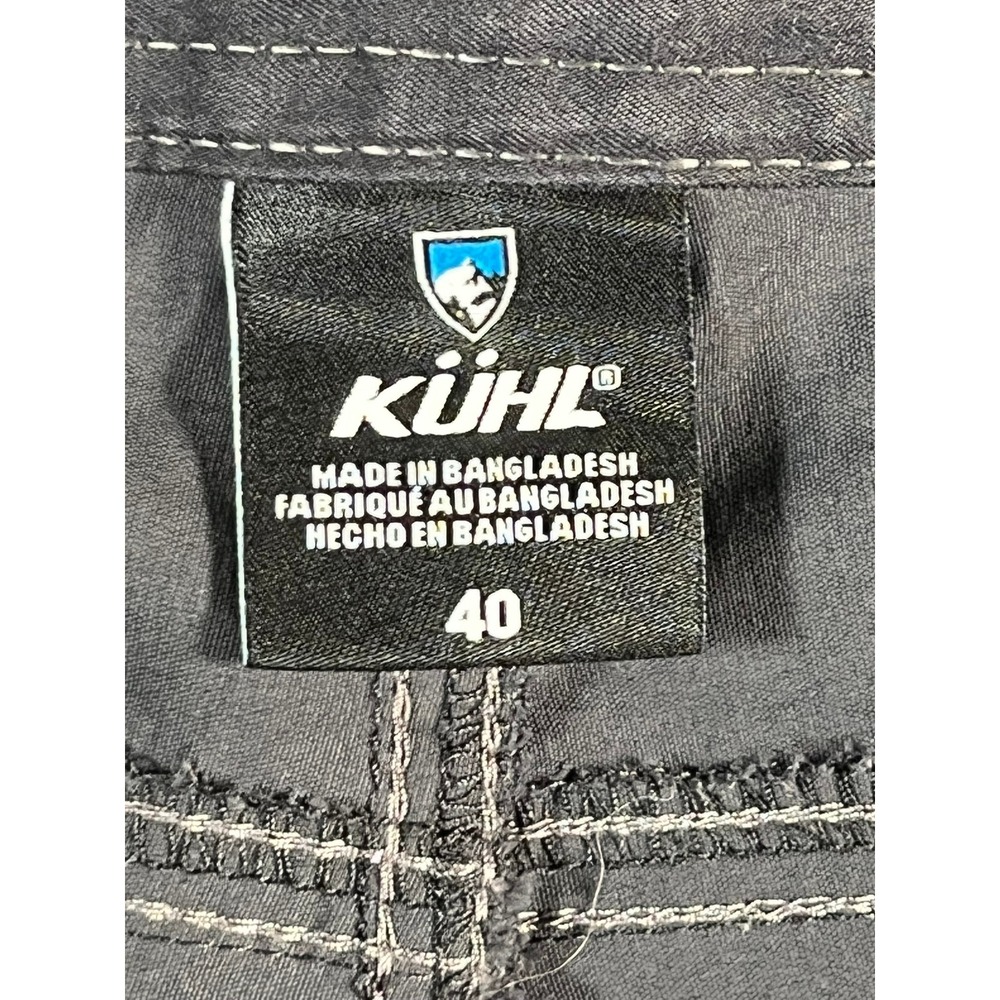 KUHL Mens 40 Shorts Cargo Gray Nylon 10" inseam - Picture 7 of 13